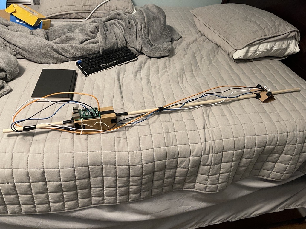 White Cane powered Raspberry Pi